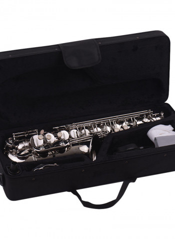 Brass Metal Saxophone Silver With All Assecories