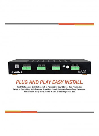 6-Channel Stereo Speaker Selector Box B0013CC3M2 Black/White