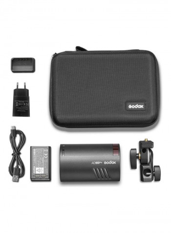AD100 Pro-Pocket Studio Portrait Flash Light Black