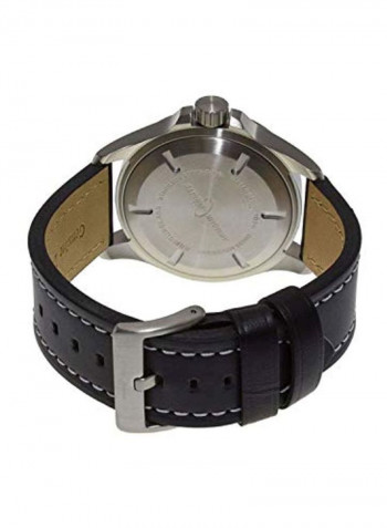 Men's Waterproof Leather Quartz Watch