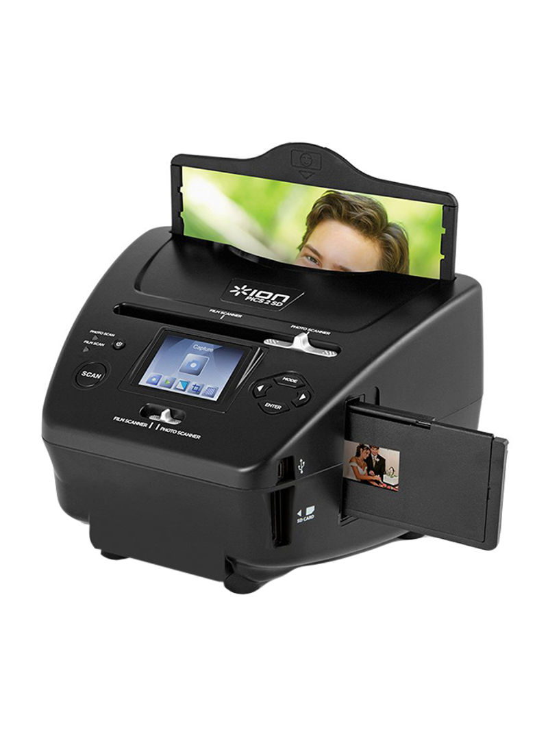 Photo, Slide And Film Scanner With SD card Black