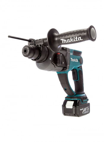PT Makita Cordless Rotary Hammer 20mm SDS-Plus 18V 4.0Ah DHR202RME Black/blue