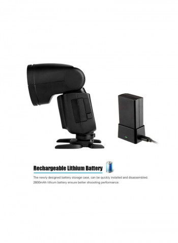 V1O Speedlite Camera Flash Kit For Olympus Camera Black