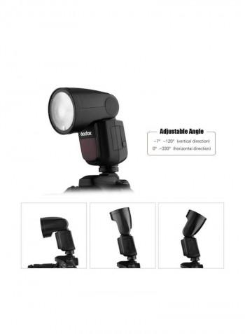 V1O Speedlite Camera Flash Kit For Olympus Camera Black