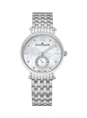 Women's Monarch Roxana Stainless Steel Analog Wrist Watch A201B-01