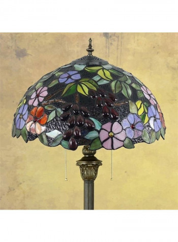 Retro Creative Grape Flower Pattern Floor Lamp US Plug Multicolour