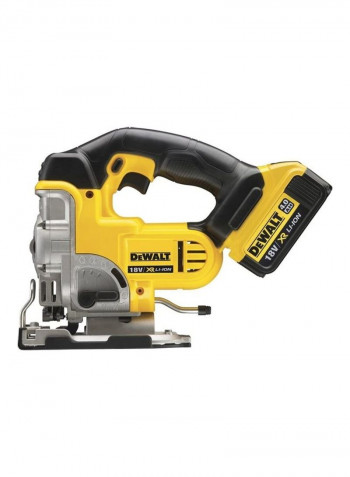 18V Premium Jigsaw, 2 x 4.0Ah batteries, charger & kitbox Yellow