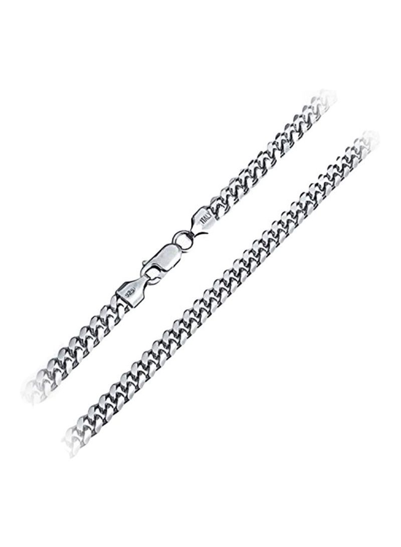925 Sterling Silver Cuban Chain Necklace