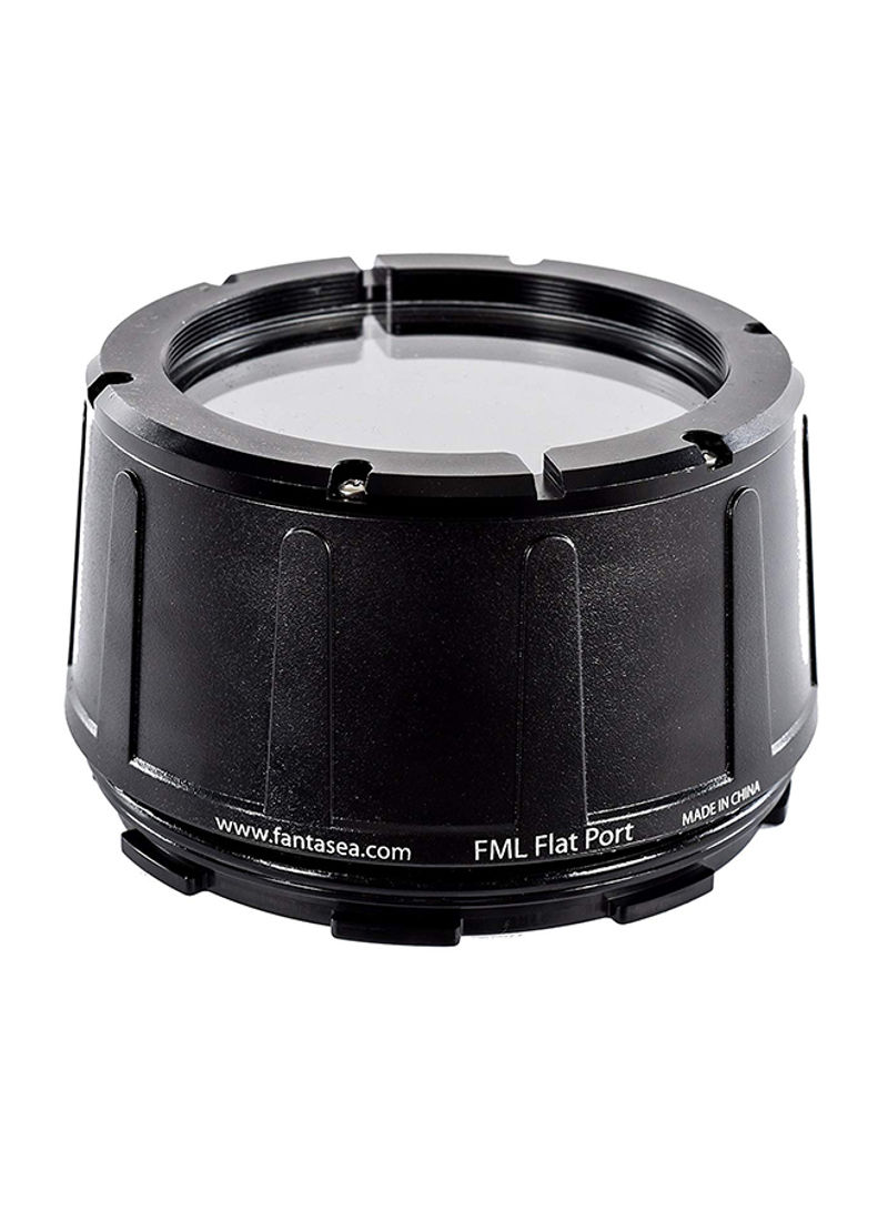 Flat Lens Port 34 For Sony E PZ 16-50mm f/3.5/30mm f/3.5 Macro Lens Black
