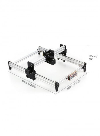 Portable Laser Engraving Carving Machine Silver/Black 50.5centimeter