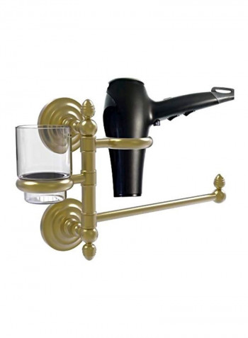 Waverly Place Collection Hair Dryer Holder Gold