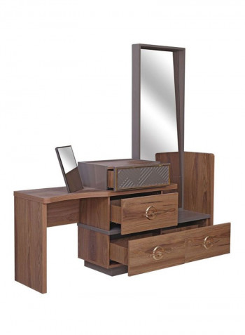 Forreston Dresser With Mirror Brown/Silver