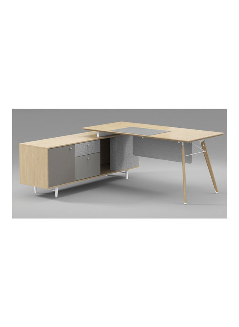 Office Table Desk Grey 210×180×76cm