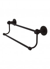 Mercury Collection Double Dotted Accent Towel Bar Black 36inch