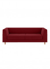 3-Seater Rubik Sofa Red 85x190x80centimeter