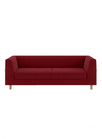 3-Seater Rubik Sofa Red 85x190x80centimeter