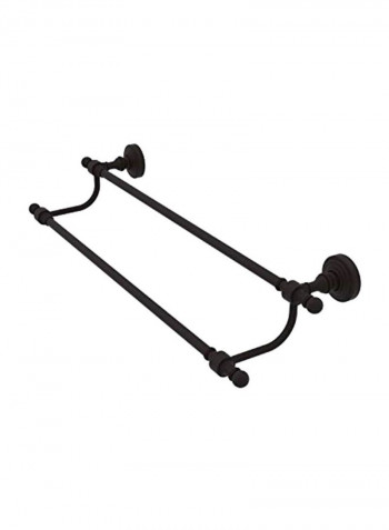 Retro Wave Collection Double Towel Bar Brown 36inch