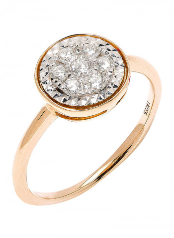18K Gold Exquisite Design Diamond Ring