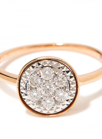 18K Gold Exquisite Design Diamond Ring