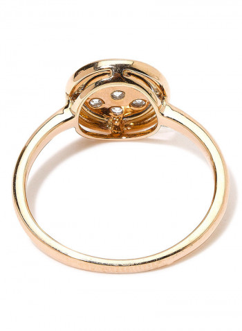 18K Gold Exquisite Design Diamond Ring
