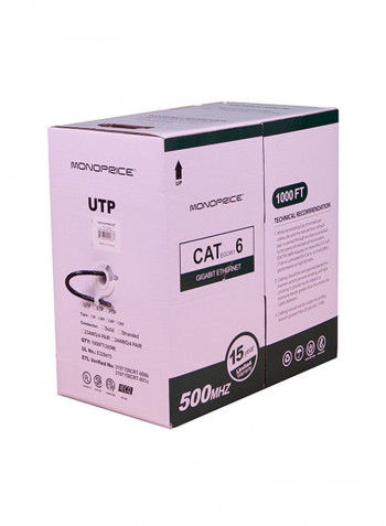 Ethernet Bulk Cable 1000feet Black
