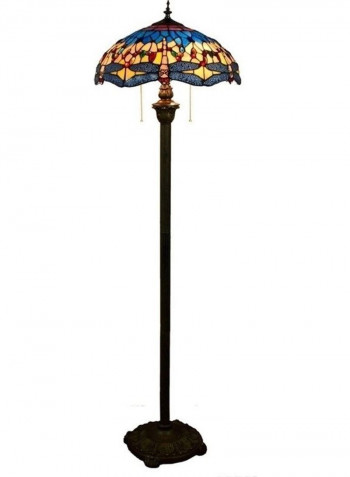 Stained Glass Tiling Floor Lamp UK Plug Multicolour
