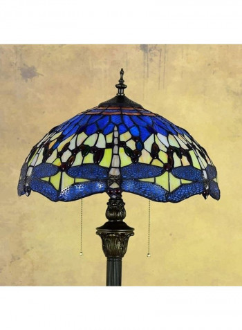 Stained Glass Tiling Floor Lamp UK Plug Multicolour