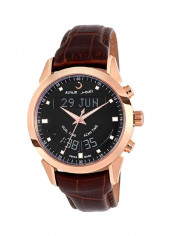 Men's Deluxe Water Resistant Leather Analog/Digital Watch WA-10B