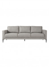 Stockholm 3-Seater Sofa Grey 91x226cm
