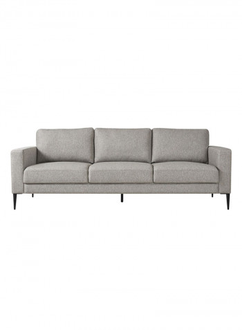 Stockholm 3-Seater Sofa Grey 91x226cm