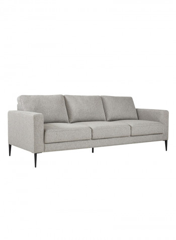 Stockholm 3-Seater Sofa Grey 91x226cm