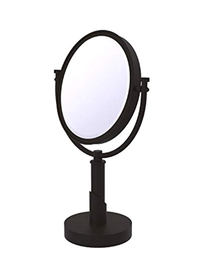 Tribecca Collection Magnification Make-Up Mirror Black/Clear 8inch