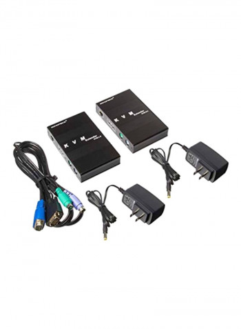 Cat5 KVM Extender Black