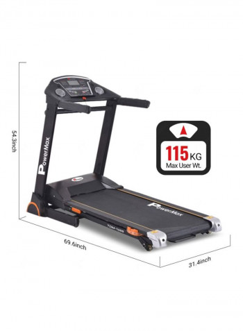Fitness Motorized Treadmill 167x76x33cm