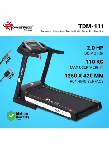 Fitness Motorized Treadmill 160x75.5x31.5cm