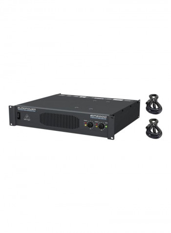 Professional Stereo Power Amplifier With ATR Technology EP2000 Black