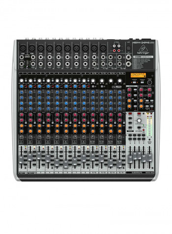 Premium 24-Input 4/2-Bus Mixer with Multi-FX Processor QX2442USB Grey/Red/Blue