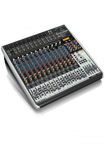 Premium 24-Input 4/2-Bus Mixer with Multi-FX Processor QX2442USB Grey/Red/Blue