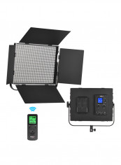 Professional Slim Metal LED Video Fill Light With Remote Control VL-D85B Black