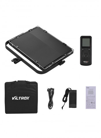 Professional Slim Metal LED Video Fill Light With Remote Control VL-D85B Black
