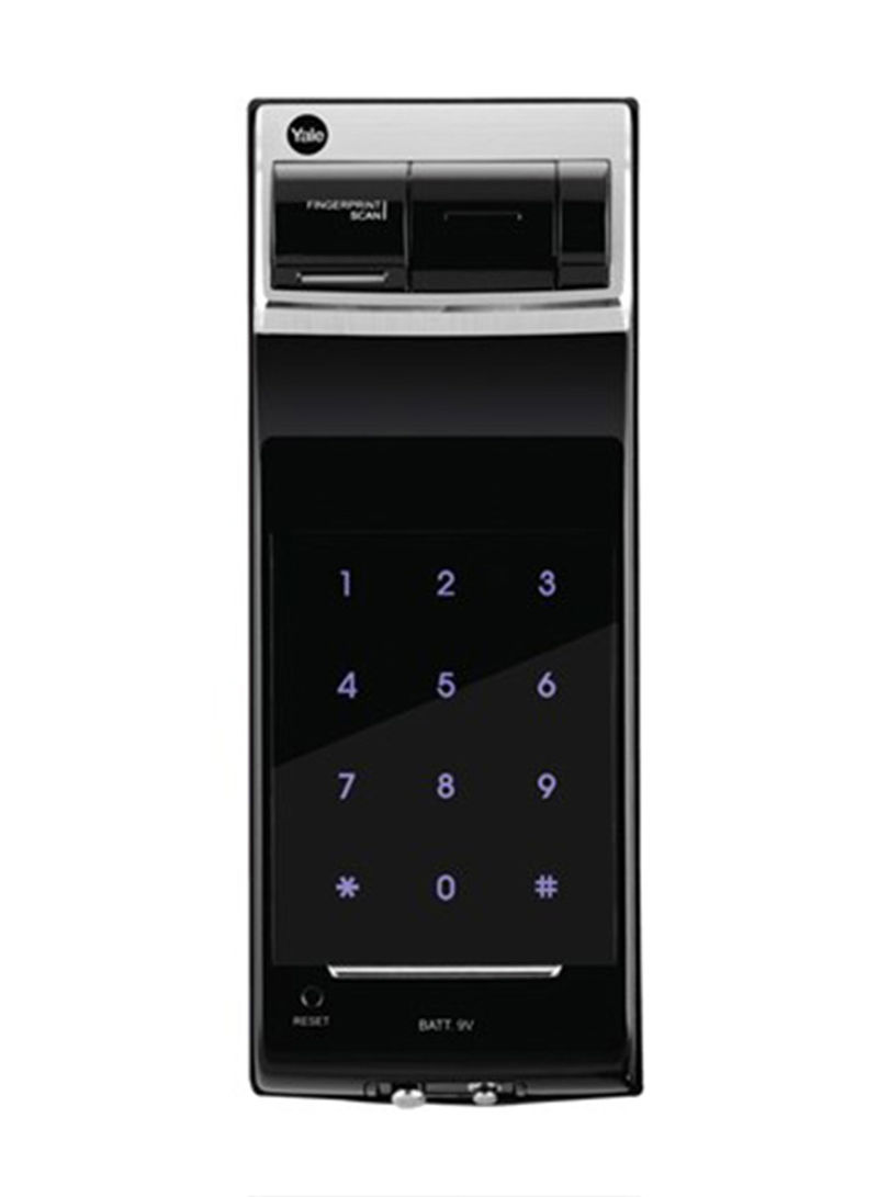 Premium Biometric Fingerprint And Keypad Digital Door Lock Silver/Black 163 x 65 x 19millimeter