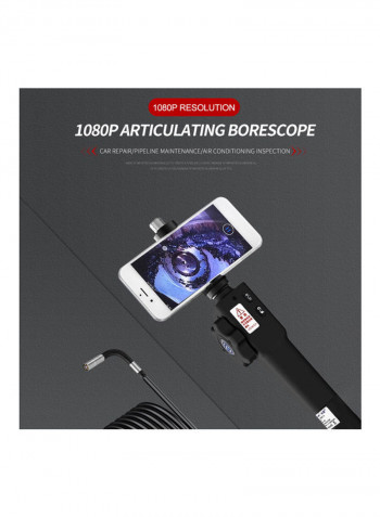 Steering Endoscope Photo Taking And Video Recording Industrial Manual Black 40.00x8.00x20.00cm