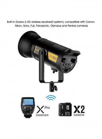 High Speed Sync Flash LED Light 48.2x22.1x26.6centimeter Black