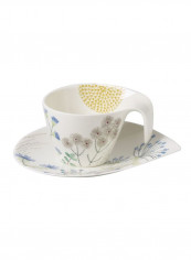 12-Piece Flow Couture Breakfast Cup And Saucer Set White/Grey/Blue reviews 12-Piece Flow Couture Breakfast Cup And Saucer Set White/Grey/Blue