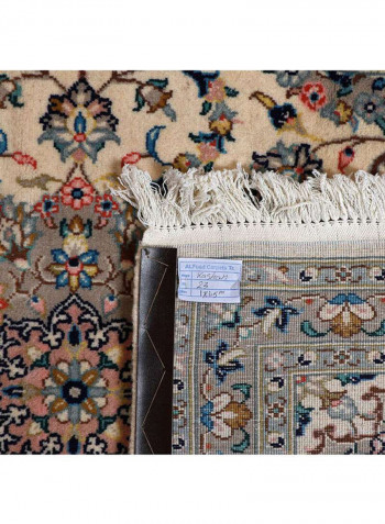 Al Fuad Beautiful Vegetable Dyed Iranian Kashan Woollen Carpet Multicolour 91x152cm