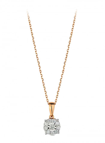 18K Gold Chain Link Pendant Necklace