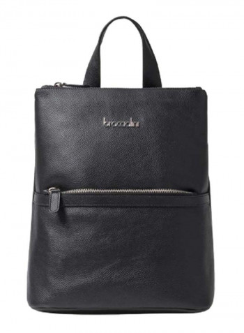 Nora Mini Logo Detail Backpack 11.8-Inch Black