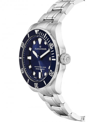 Men's Professional Diver Stainless Steel Analog Wrist Watch A501B-02