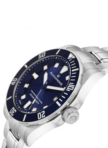 Men's Professional Diver Stainless Steel Analog Wrist Watch A501B-02