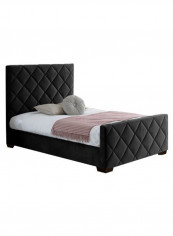 Bed Frame With Mattress Black 120 x 200centimeter